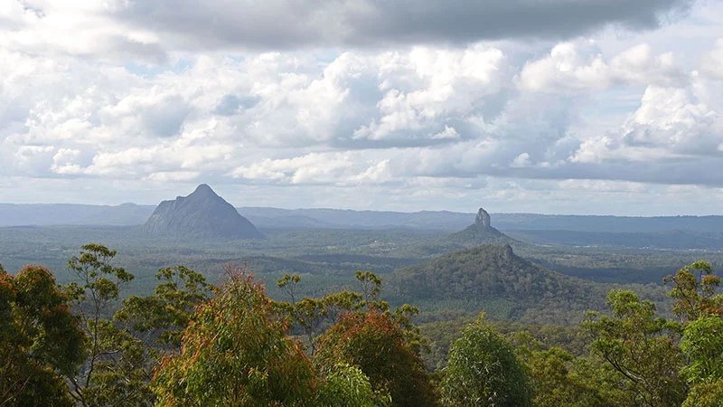 Glass House Mountains Panorama