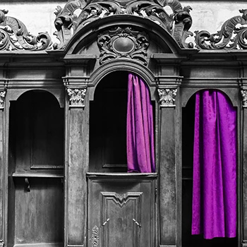 Confessional in St Vitus Cathedral Prague