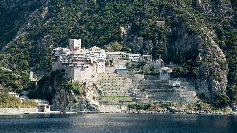 Dionysiou Monastery on Athos Greece Dionysiou Monastery on Athos Greece