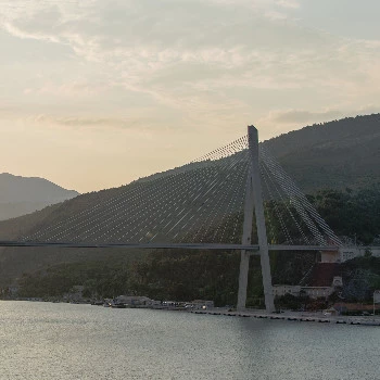 Bridge at the port of Dubrovnik