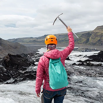 Wanderung am Solheimajökull Gletscher