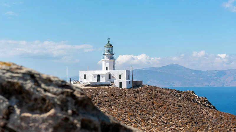 Armenistis Lighthouse on Mykonos