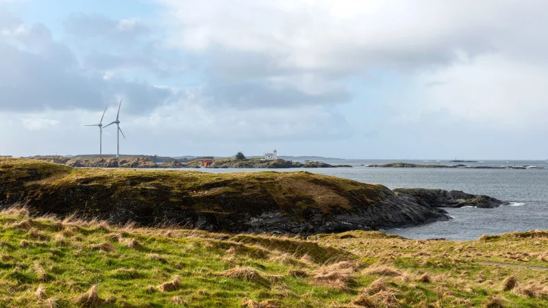 Landschaft mit Leuchtturm Haugesund