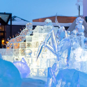 Ice art in Alta