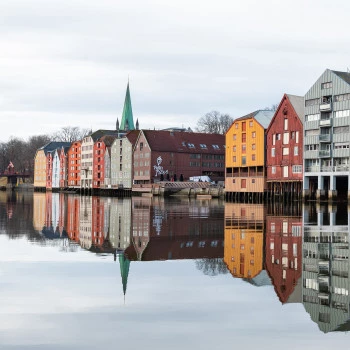 Historische Handelshäuser in Trondheim