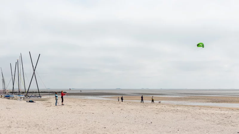 Drachenflieger am Strand von Nieblum auf Föhr