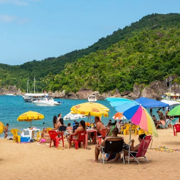 Jabaquara Beach on Ilhabela