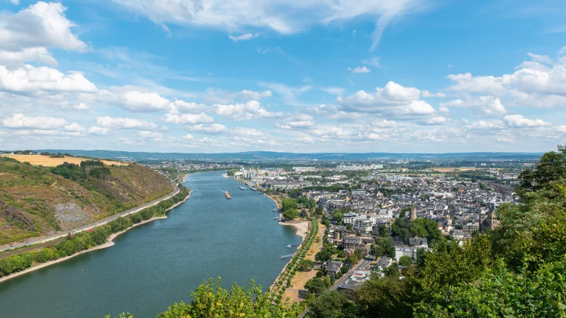 Andernach from the Kanzel viewpoint