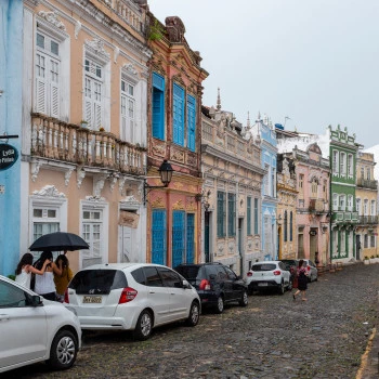 Old town in Salvador de Bahia