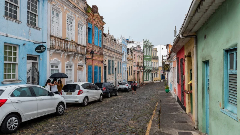 Old town in Salvador de Bahia