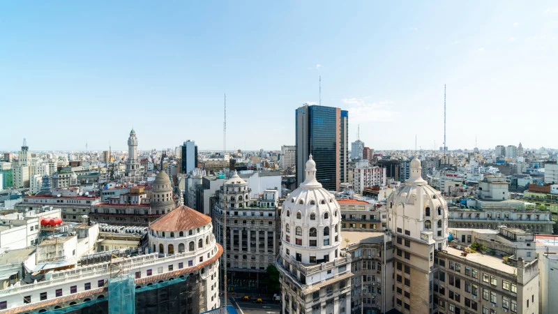 Ausblick vom Mirador Galeria Güemes in Buenos Aires