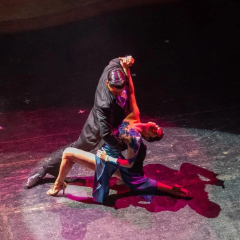 Dancer couple at a tango show in Buenos Aires