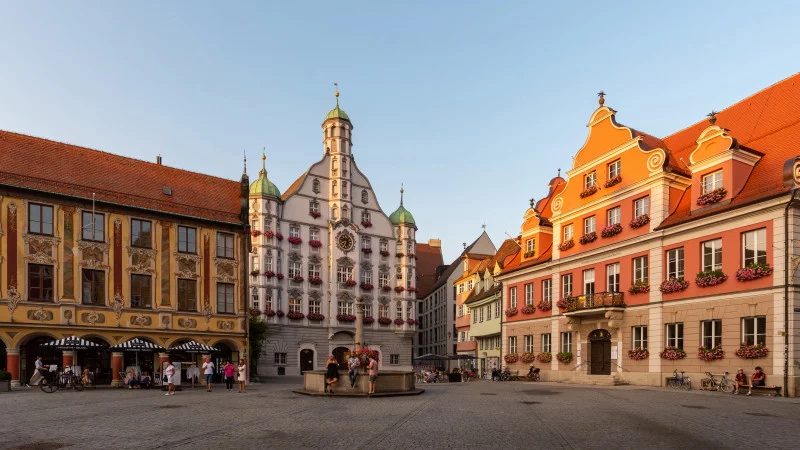 Marktplatz in Memmingen Marktplatz in Memmingen