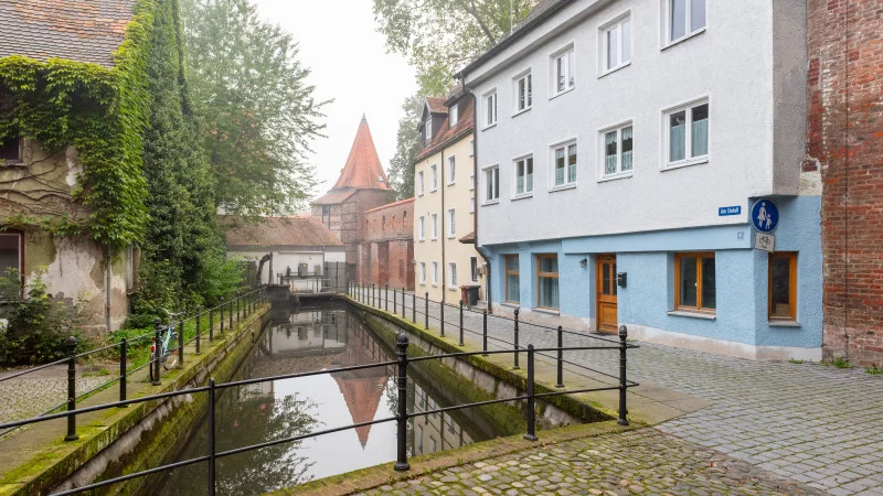 Begging tower in the old town of Memmingen