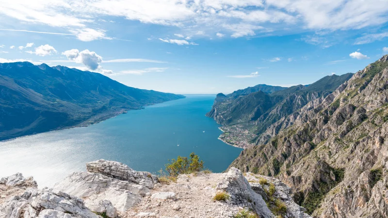 View from Punta Larici on Lake Garda