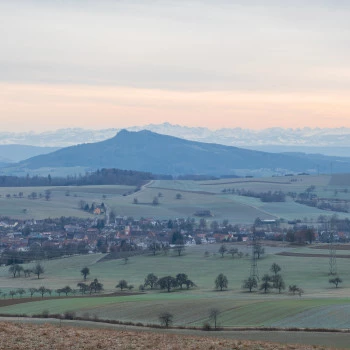 Ausblick vom Alten Postweg bei Tengen