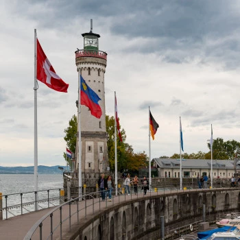 Loewenmole in Lindau on Lake Constance