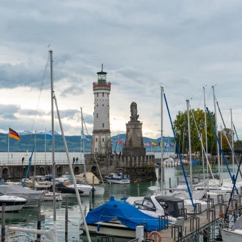 Blick von der Römerschanze in Lindau am Bodensee