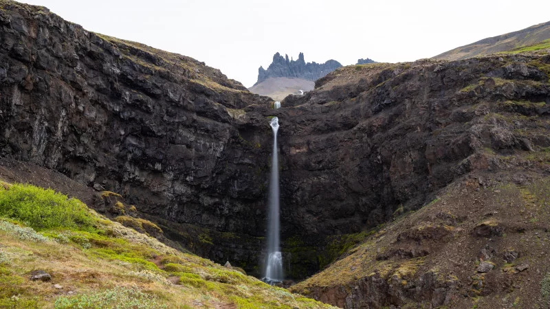 Flögufoss Wasserfall