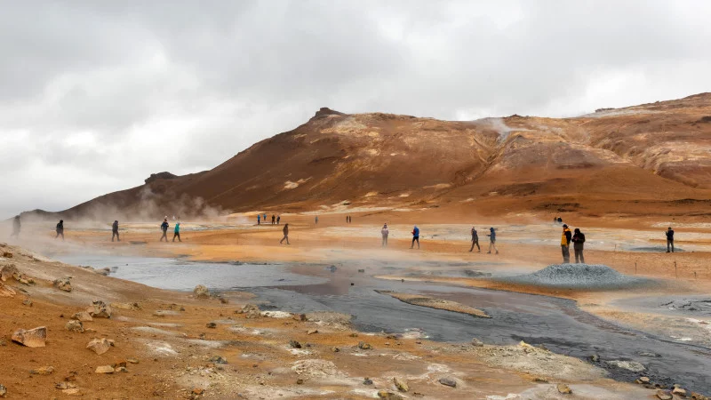 Hverir volcanic area Hverir volcanic area