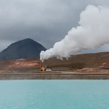 Blue Lake in Iceland