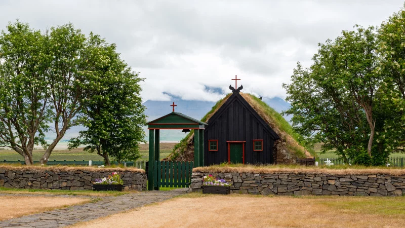 Vidimyri Kirche in Island