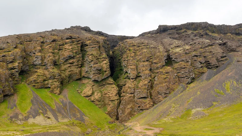 Raudfeldsgja Gorge in Iceland