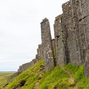 Steinsäulen bei den Gerduberg Cliffs