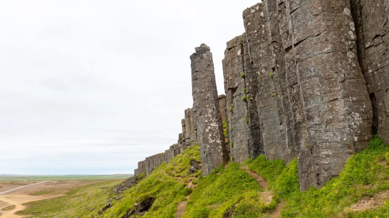 Steinsäulen bei den Gerduberg Cliffs