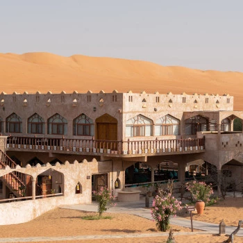 Restaurant des Thousand Nights Camp im Oman