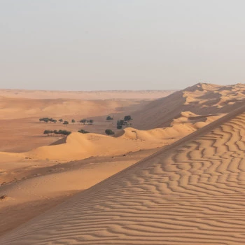 Valley view in the desert