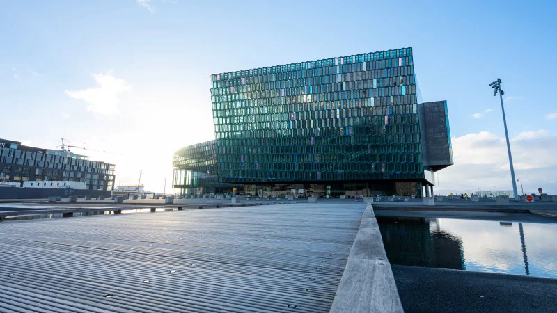 Harpa concert hall in Reykjavik