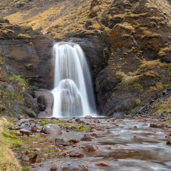 Helgufoss Wasserfall