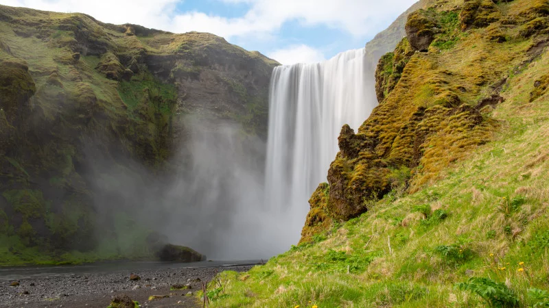 Skogafoss waterfall