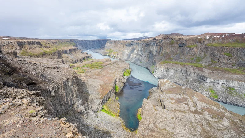 Canyon at Hafragilsfoss