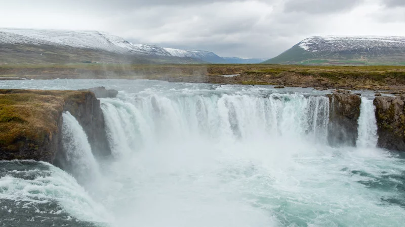 Godafoss waterfall Godafoss waterfall