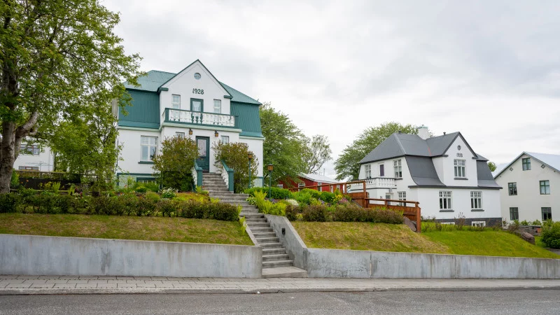 Beautiful old town villas in Akureyri