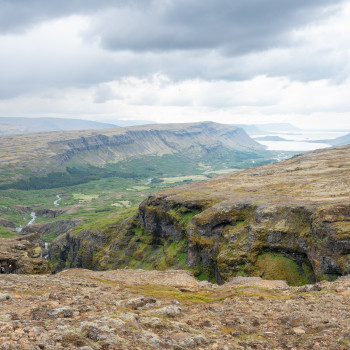 Landschaftsaufnahme vom Glymurfoss