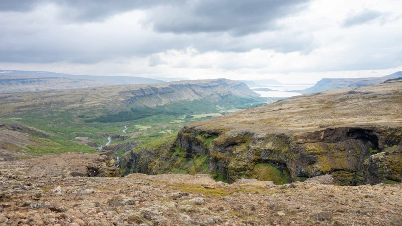 Landschaftsaufnahme vom Glymurfoss