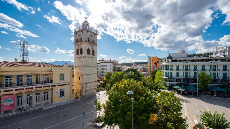 Mamatsio Clock Central Square Kozani