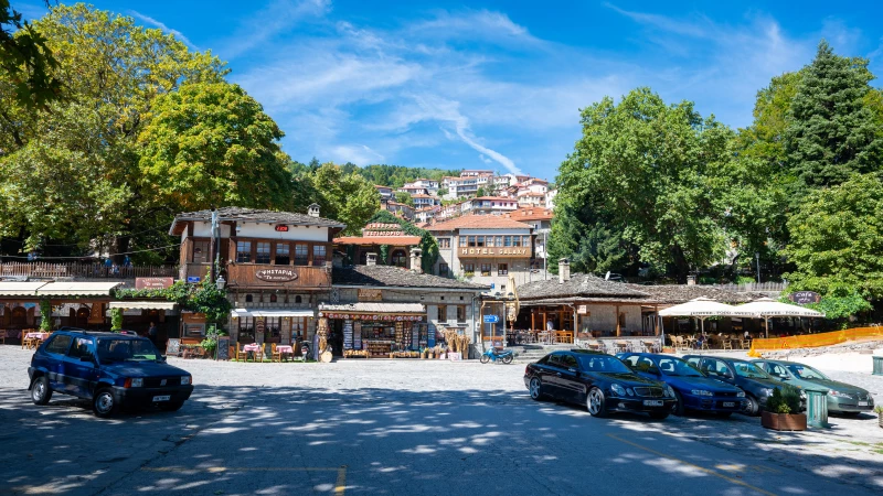 Zentrale Kreuzung in Metsovo Zentrale Kreuzung in Metsovo