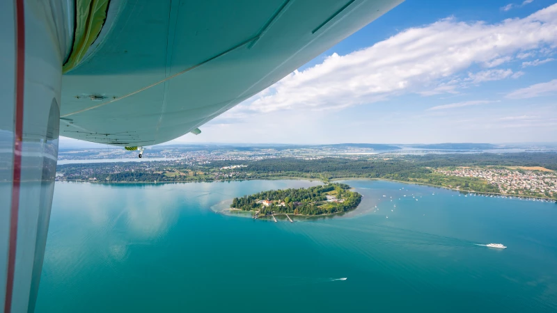 Mainau island from the air