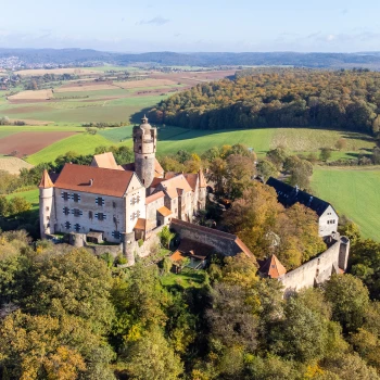 Ronneburg Castle from the air