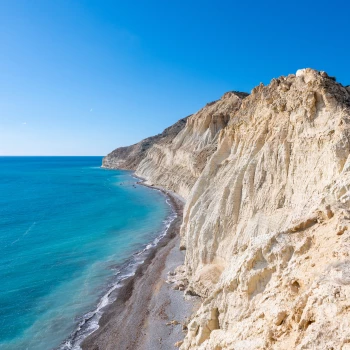 Steep coast in Cyprus