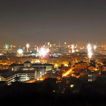 Rom Silvester Teil 5 - Piazza del Popolo & New Year Fireworks