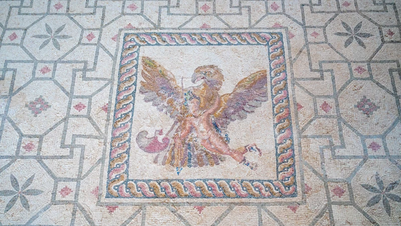 Mosaik der Raub des Ganymed