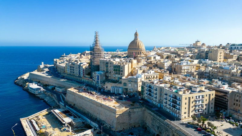 Valletta Skyline an der Fähre nach Sliema