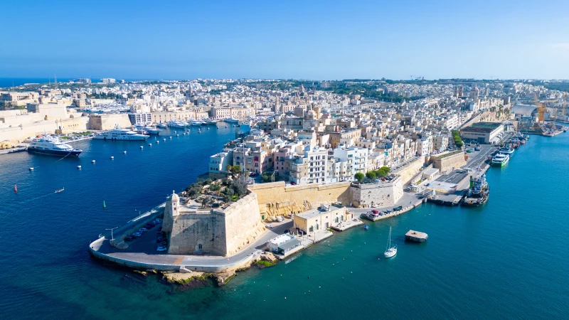 Senglea from the air