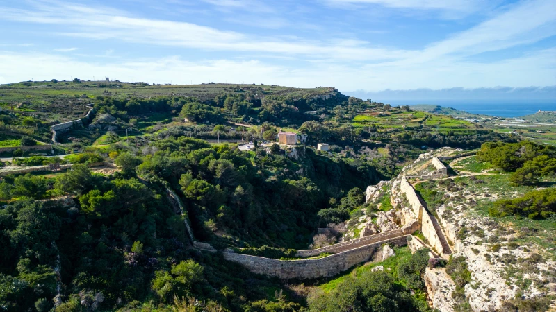 Victoria Lines auf Malta