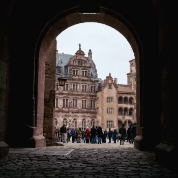 Eingang zum Schloss Heidelberg